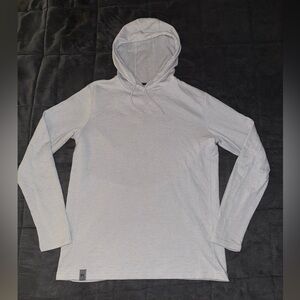 Free Country Men's Light Gray Hooded Sweater Size Small